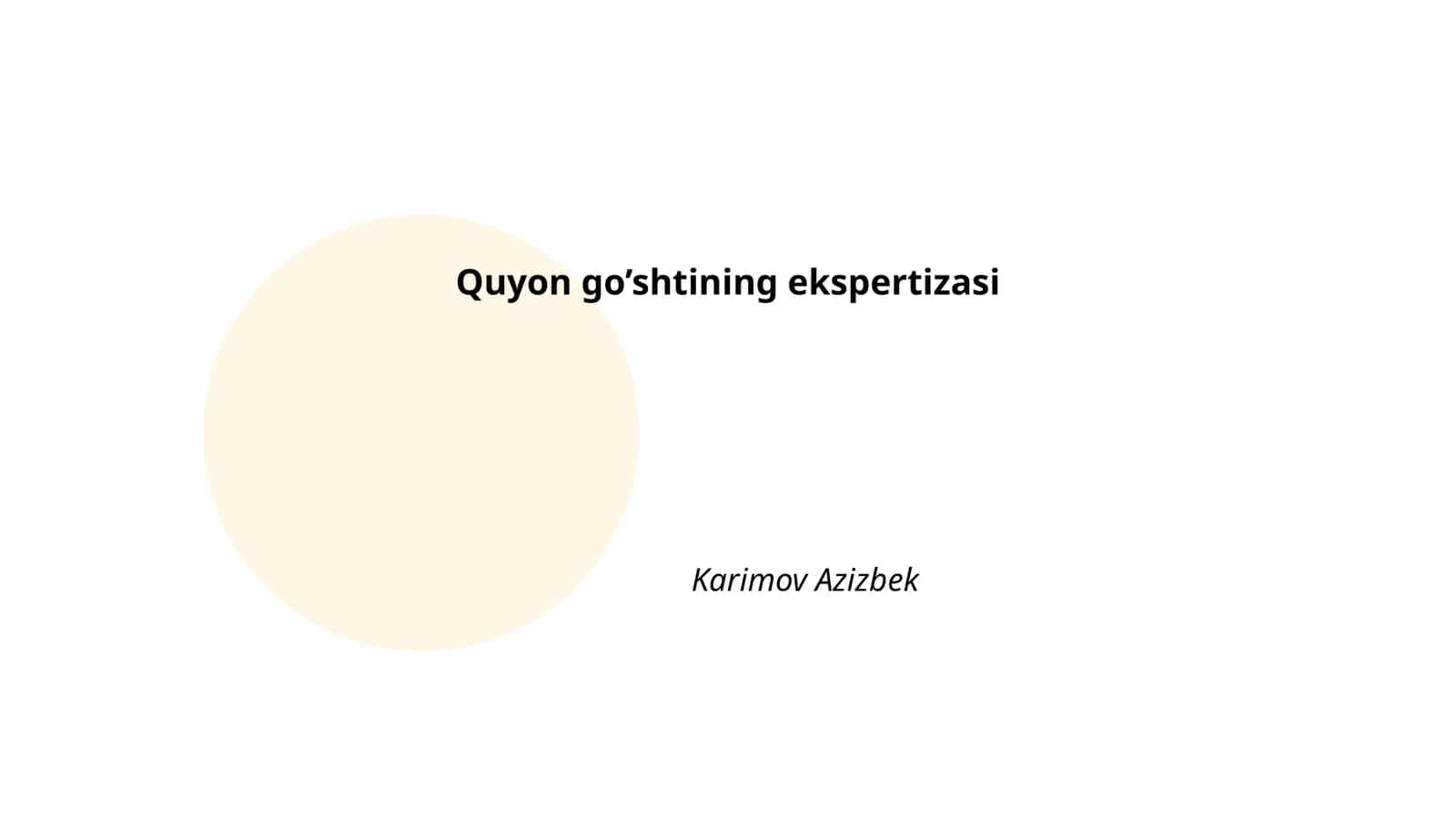 Quyon go’shtining ekspertizasi 1