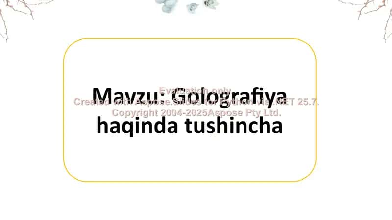 Golografiya 1