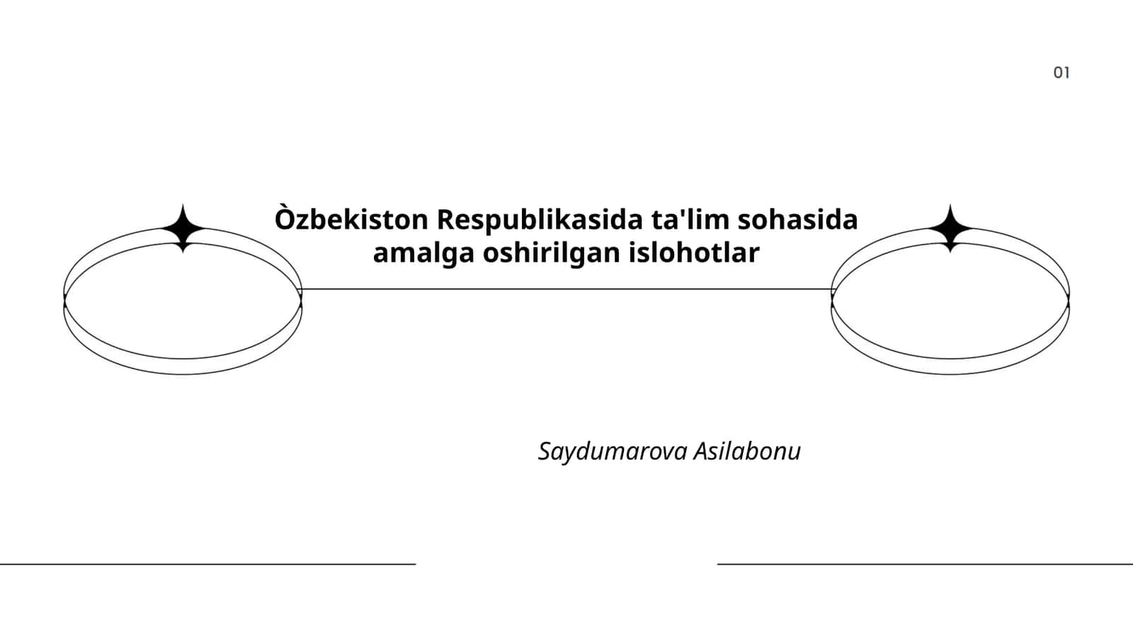 O'zbekistondagi maktab ta'limidagi islohotlar 1