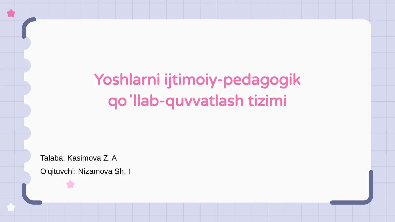 Yoshlarni ijtimoiy-pedagogik qoʼllab-quvvatlash tizimi 1