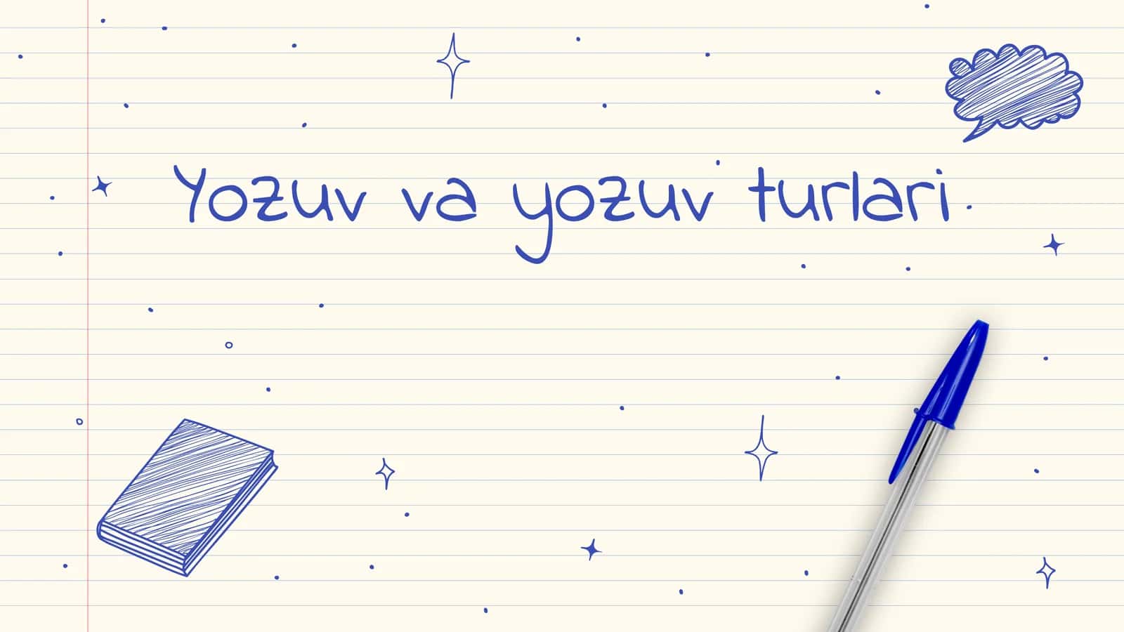 Yozuv va yozuv turlari slayd 1
