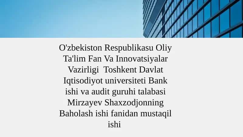 Shartnomalar va ularning muomala qoidalariga oid mavzu 1
