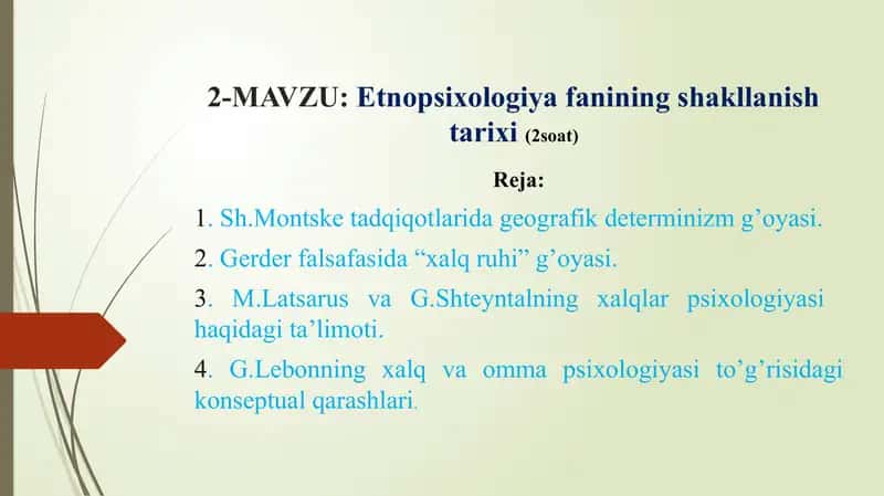 Etnopsixologiya fanining shakllanishi tarixi 1