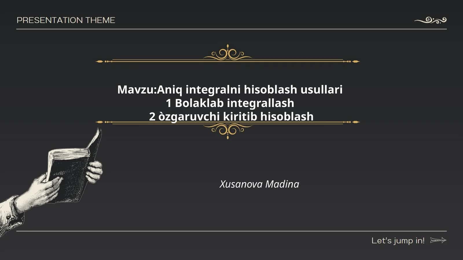 Aniq integralni hisoblash usullari 1