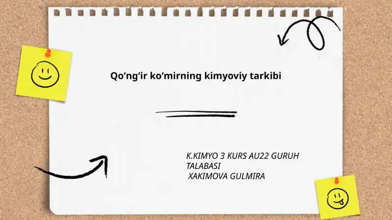 Qoʻngʻir koʻmirning kimyoviy tarkibi
