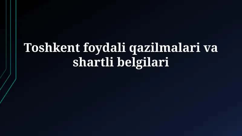 Toshkent minerallari 1