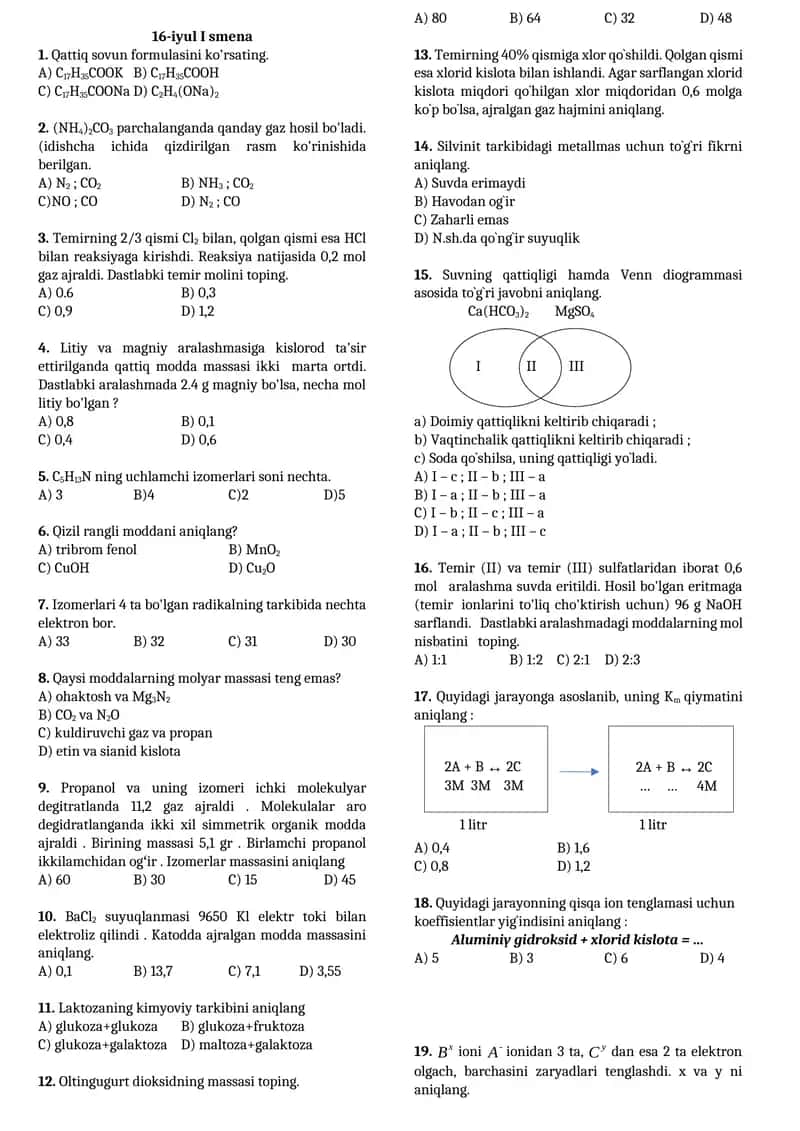 Qattiq moddalar reaksiyalari 1