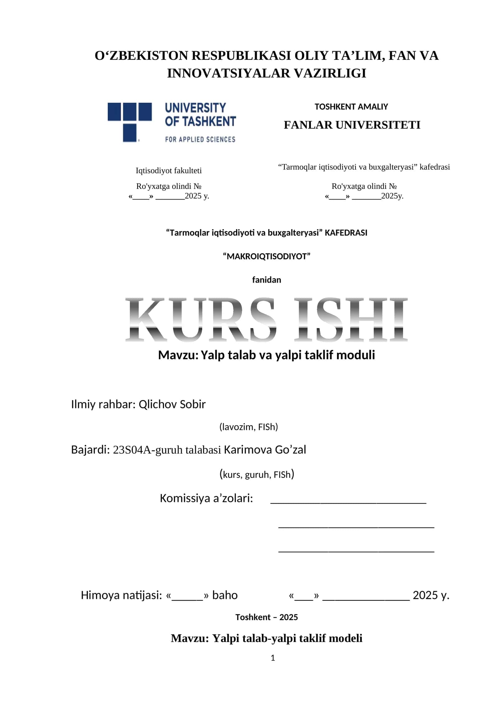 MAKROIQTISODIYOT 1