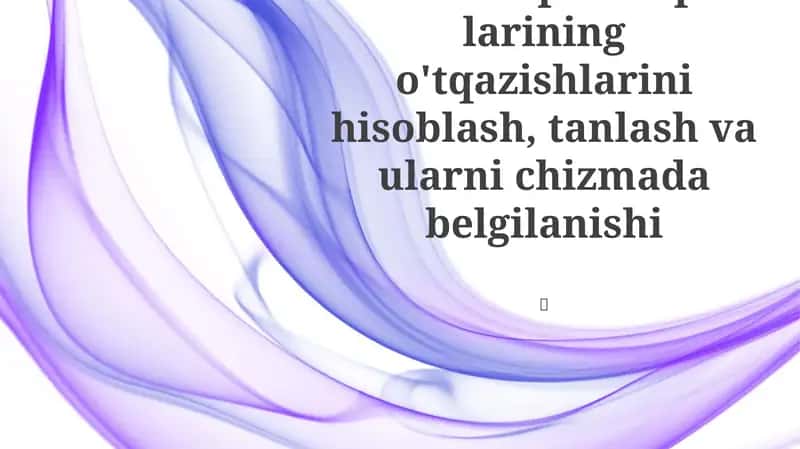 Dumalash podshipnik larining o'tqazishlarini hisoblash, tanlash va ularni chizmada belgilanishi 1