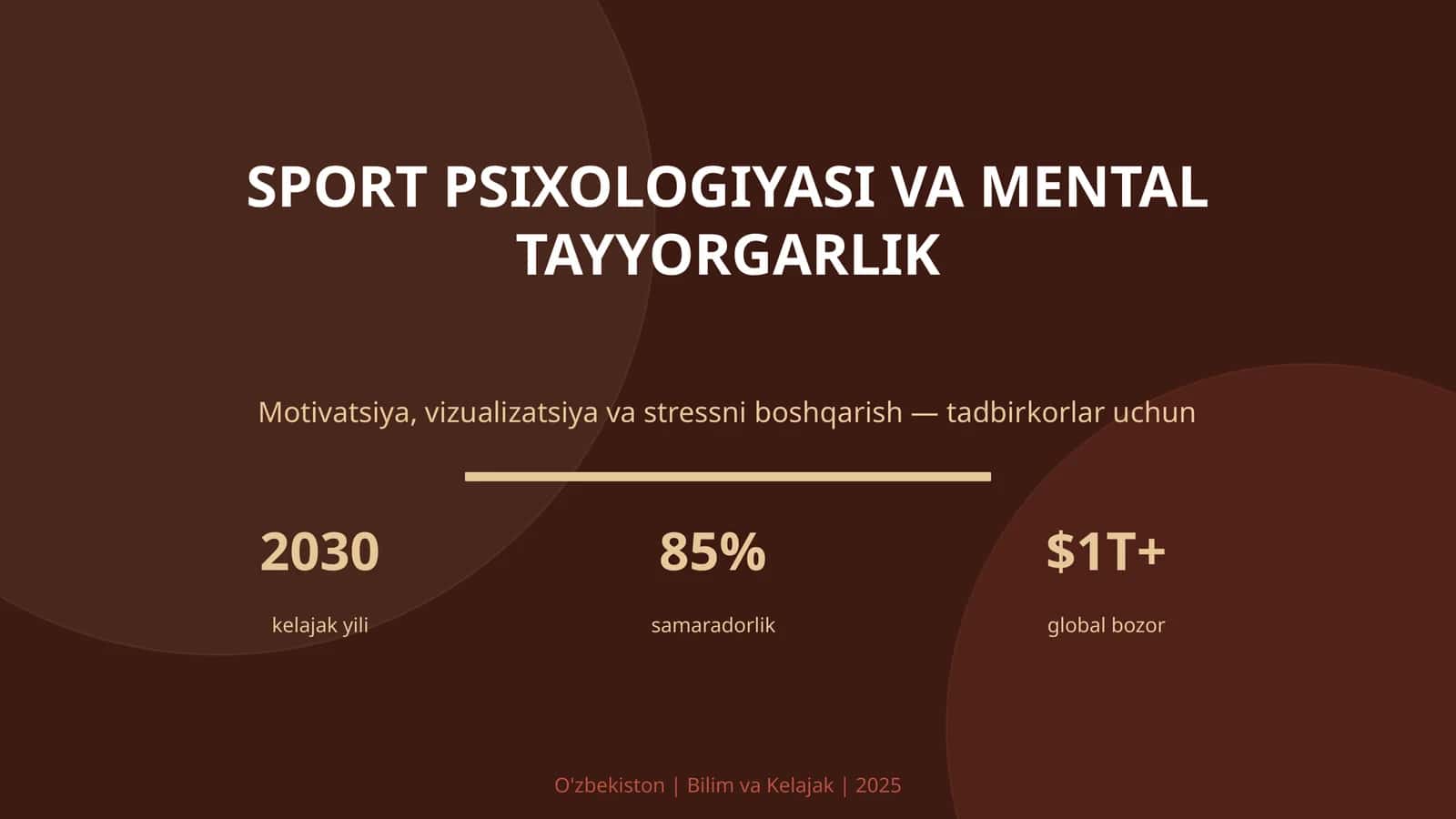 SPORT PSIXOLOGIYASI VA MENTAL TAYYORGARLIK 1