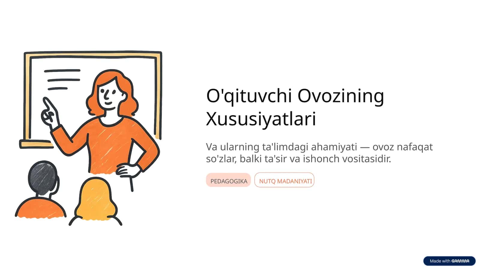 O'qituvchi Ovozining Xususiyatlari Va ularning ta'limdagi ahamiyati 1