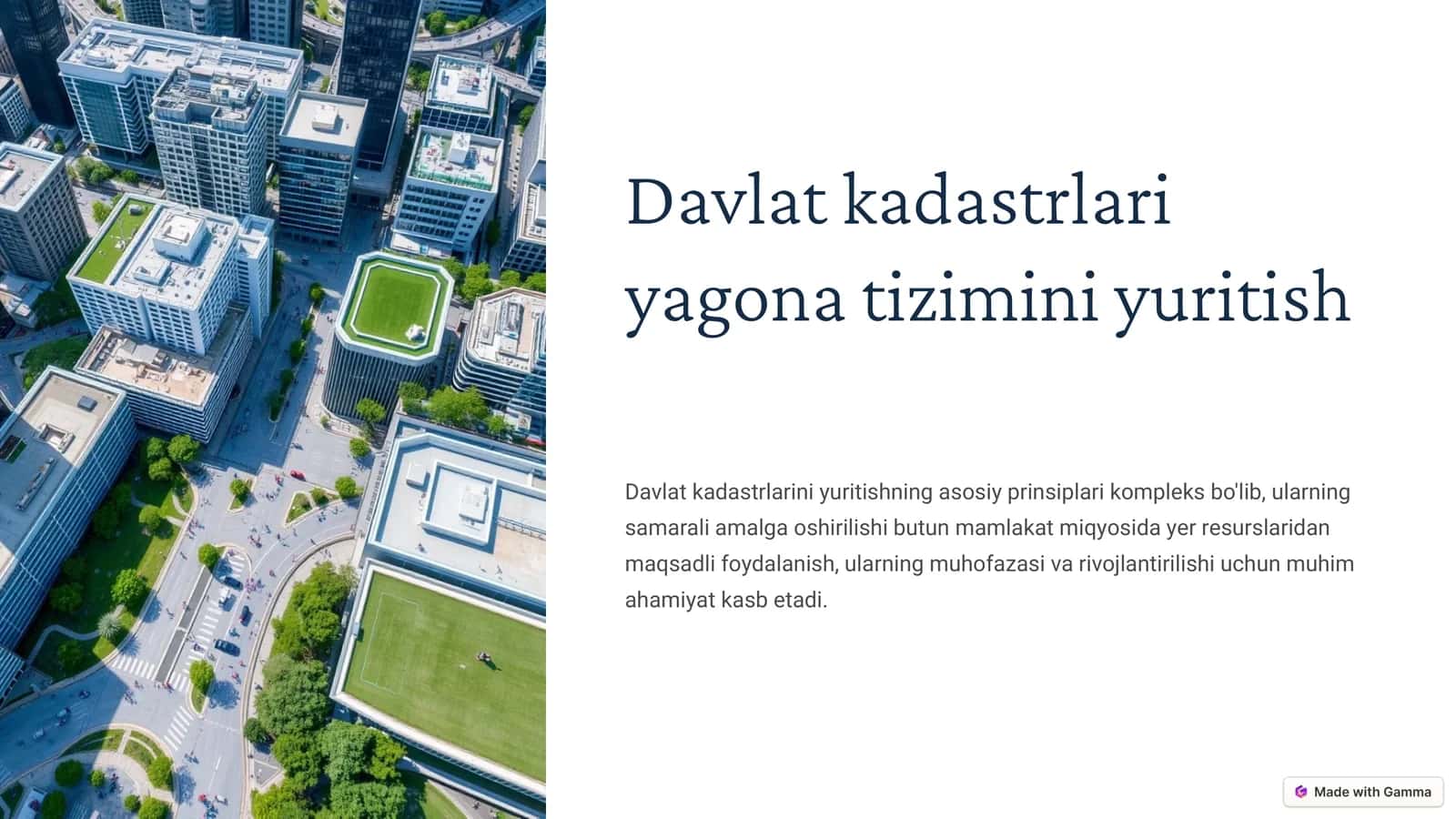 Yer uchun davlat kadastrini yuritishning maqsadi va vazifalari 1