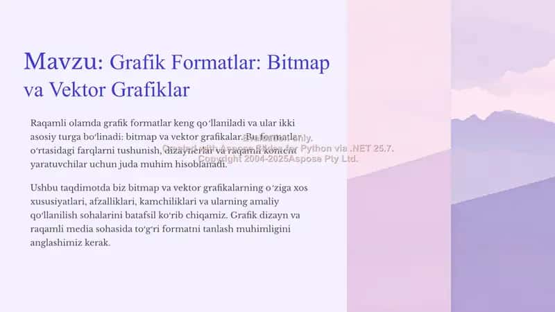 Grafik Formatlar: Bitmap va Vektor Grafiklar 1