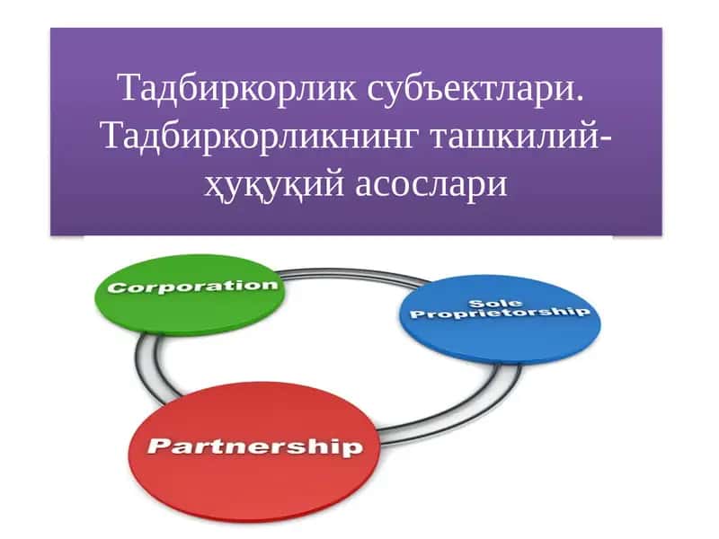 Оилавий тадбиркорлик тўғрисидаги қонун 1