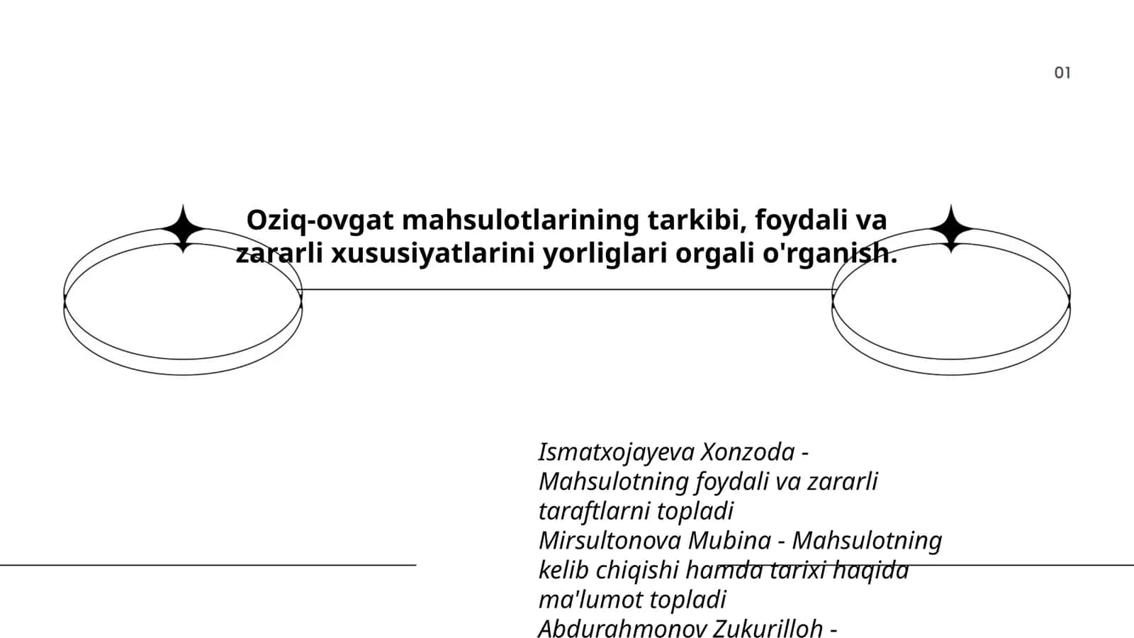 Oziq-ovqat Mahsulotlari Tarkibi 1