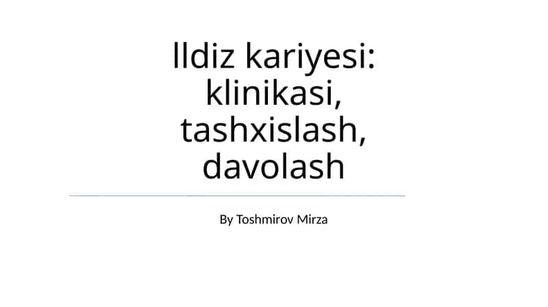 Buyrak toshlarini davolash 1