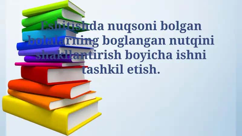 Nutqni shakllantirish bo'yicha ishning usullari 1