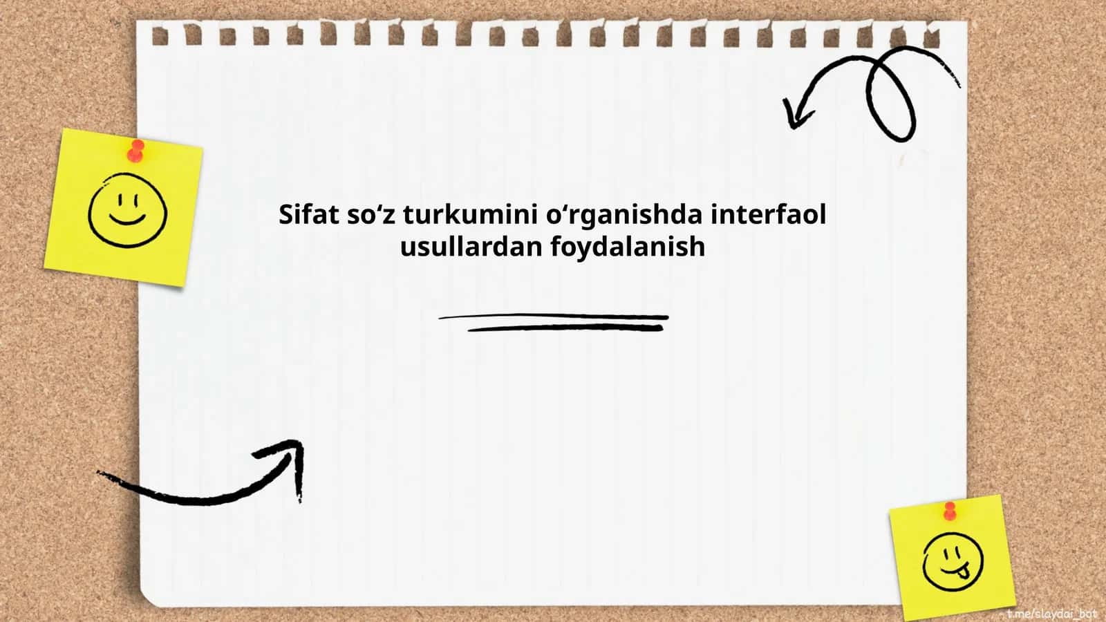 Sifat soʻz turkumini oʻrganishda interfaol usullardan foydalanish 1