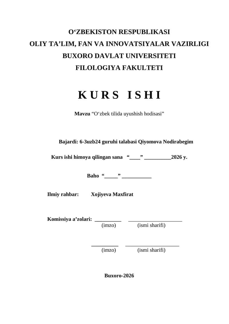 Oʻzbek tilida uyushish hodisasi 1