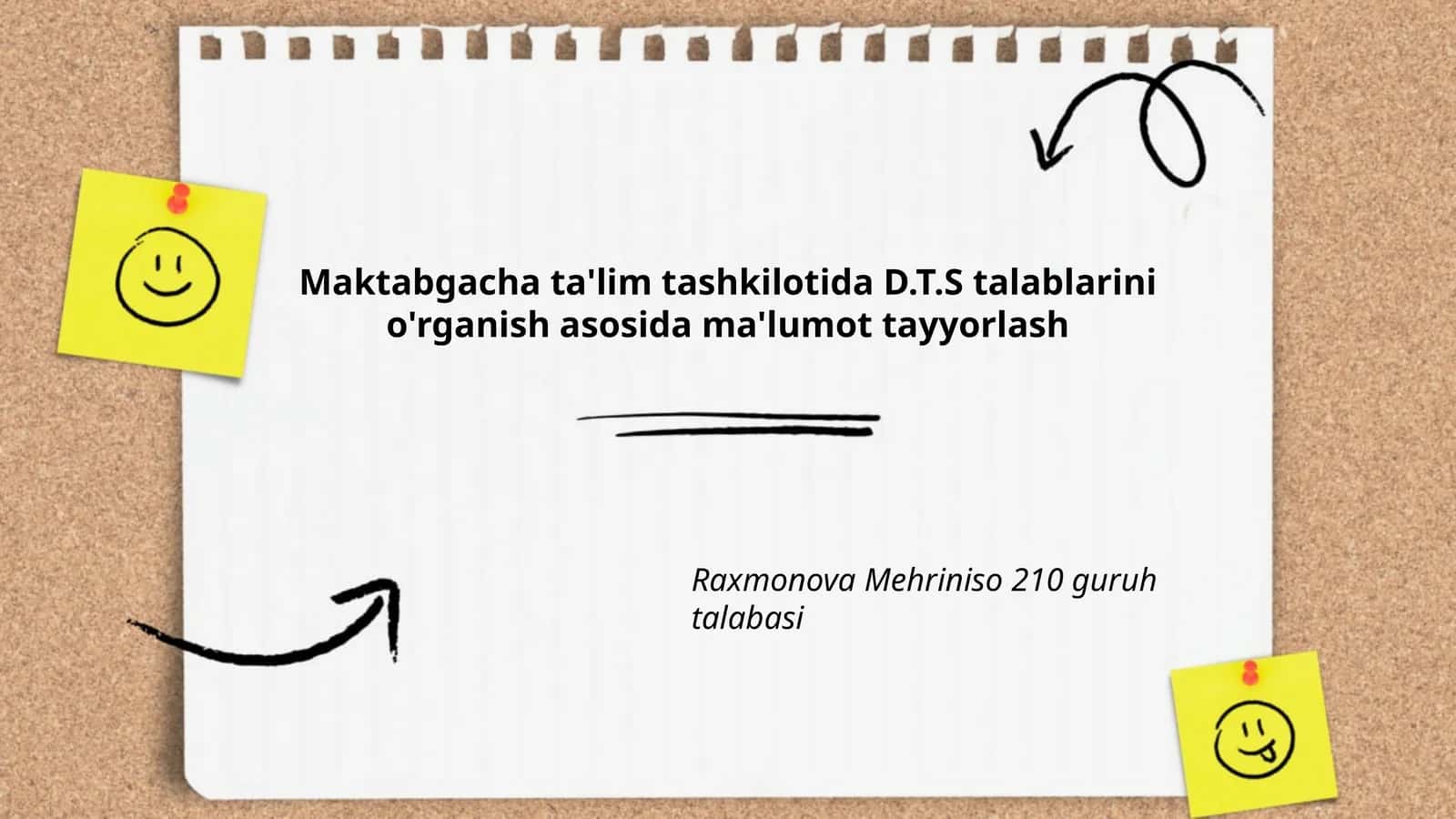 D.T.S talablarini o'rganish ma'lumot tayyorlash 1