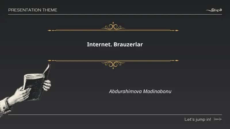 Internet. Brauzerlar 1