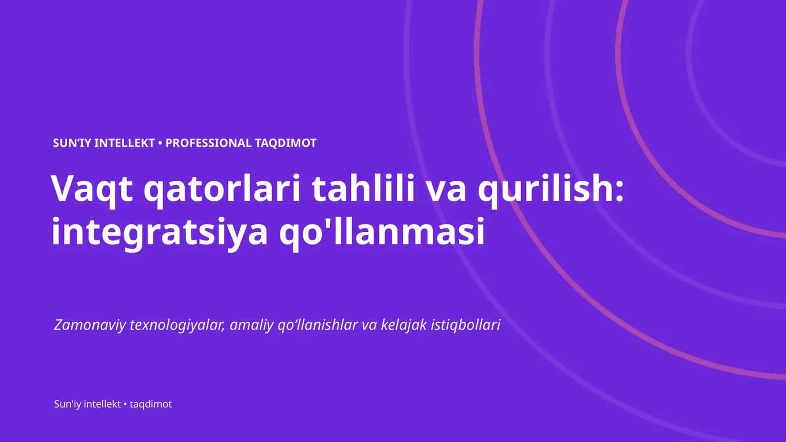 SUNʼIY INTELLEKT • PROFESSIONAL TAQDIMOT 1