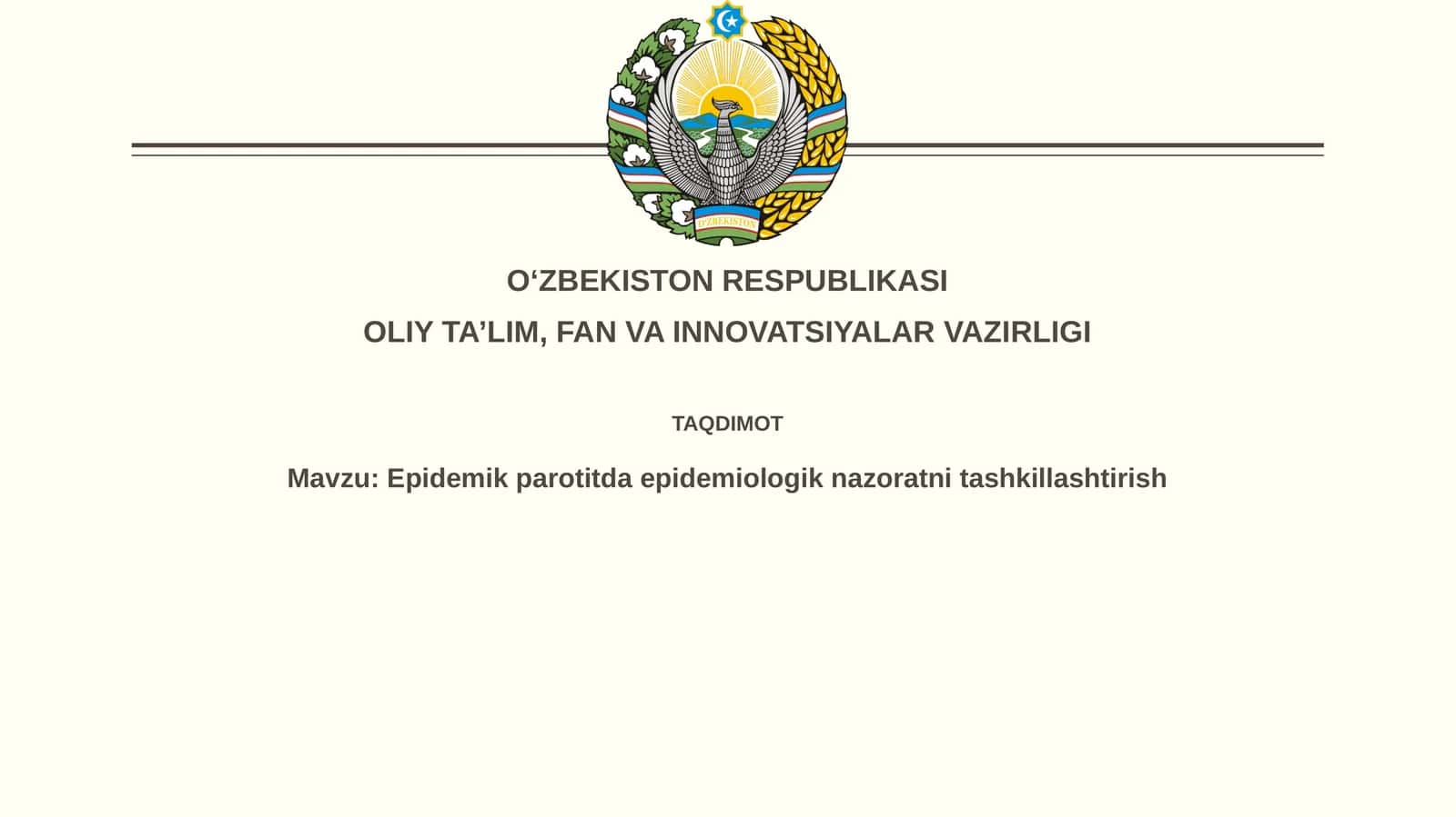 Epidemiologik nazoratning asosiy elementlari va vazifalari 1