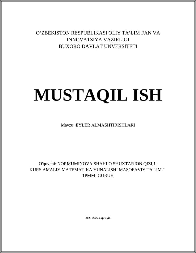EYLER ALMASHTIRISHLARI 1