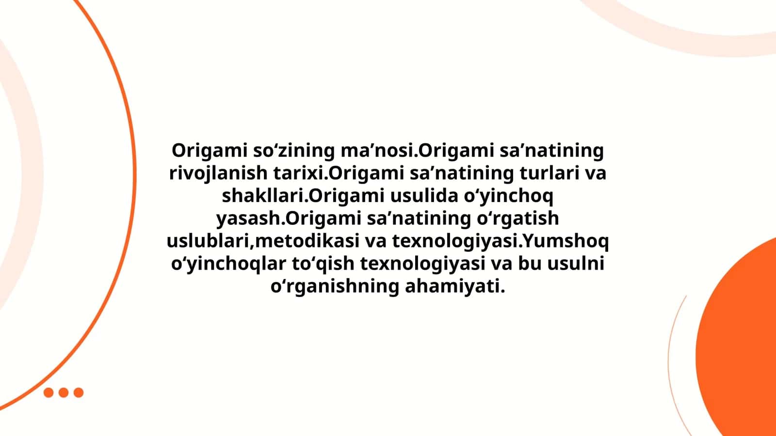 Origami haqida ma'lumot 1