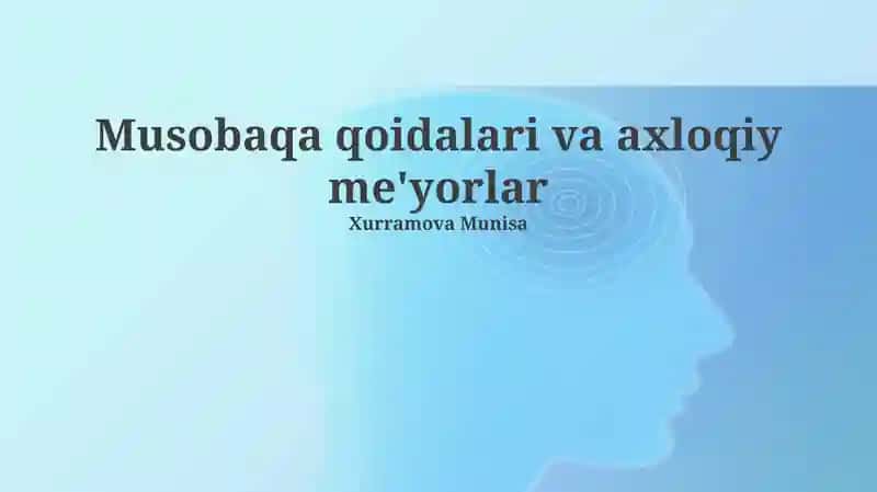 Raqobat va axloqiy me'yorlar
