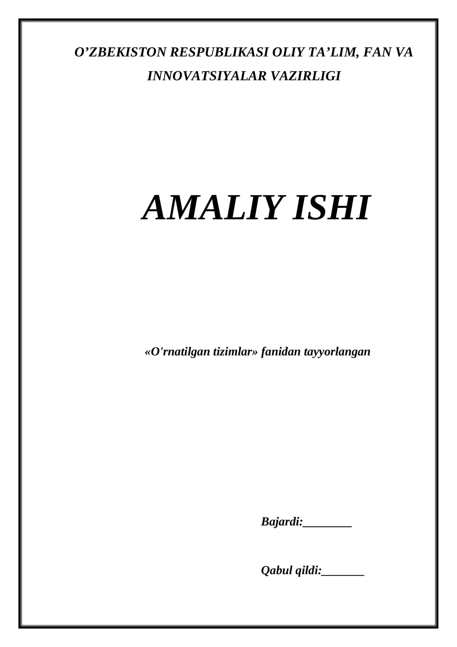 Harorat datchiklari ishlash tamoyillarini o‘rganish va ularni ishlatishga misollar 1