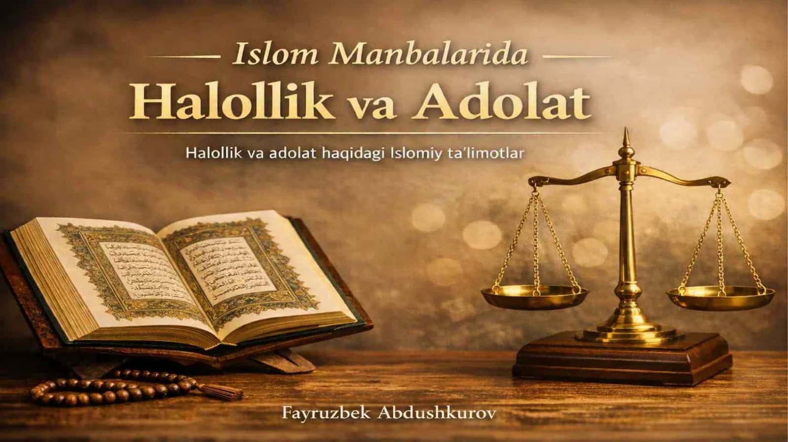 Halollik va adolat 1