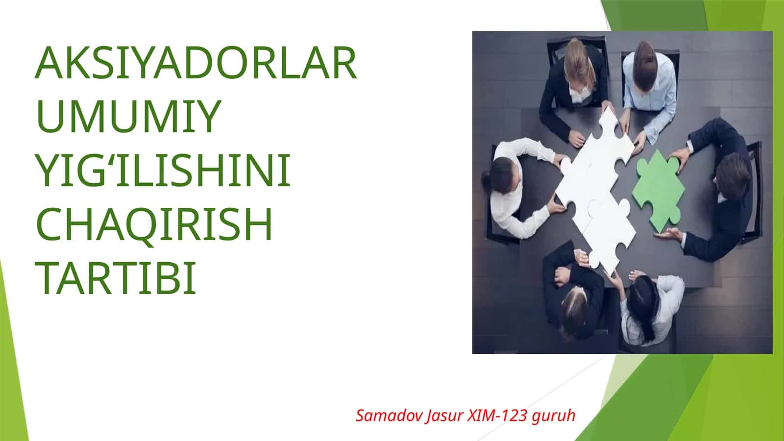 AKSIYADORLAR UMUMIY YIG‘ILISHINI CHAQIRISH TARTIBI 1