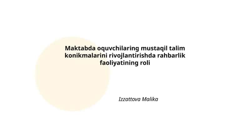 Rahbarlik faoliyatining roli 1