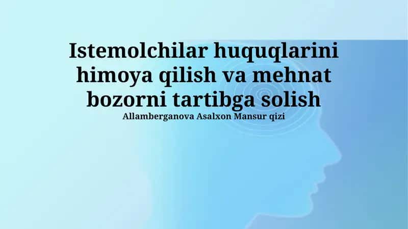 Mehnat nizolari ni hal qilish mekanizmlari 1