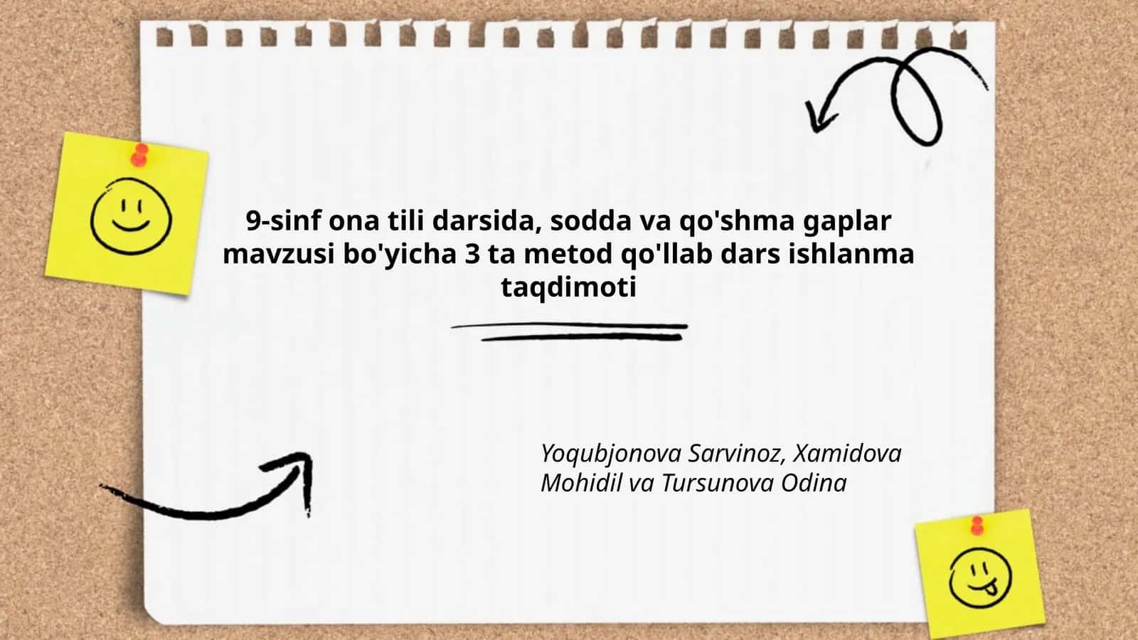 Sodda va qo'shma gaplar mavzusi 1