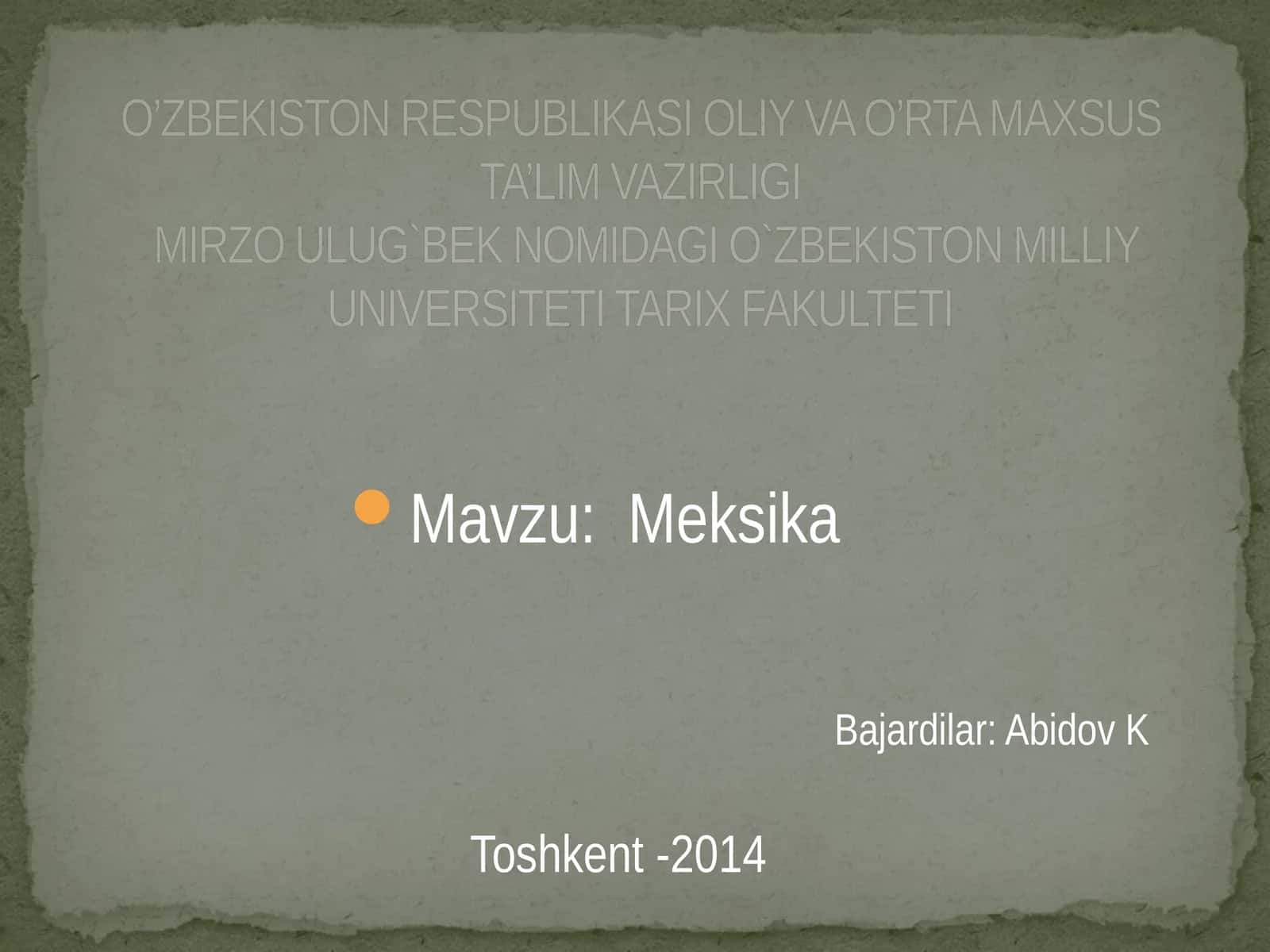 Meksika 1