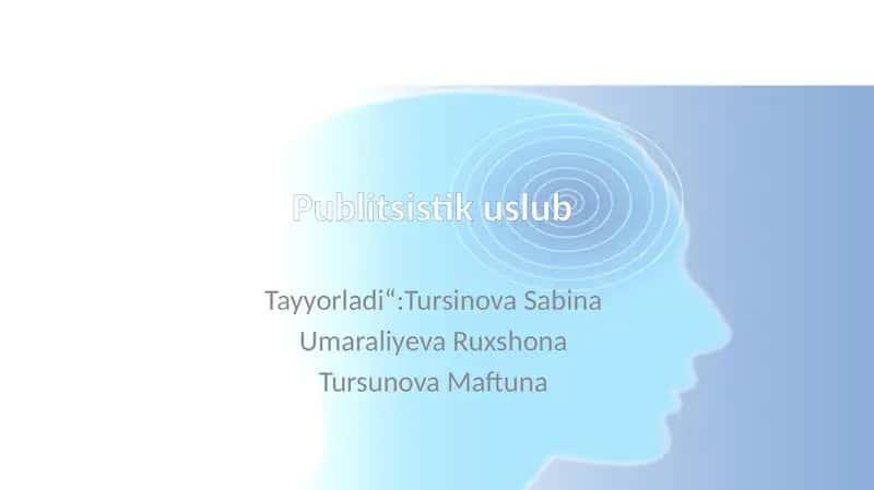Publitsistik uslub 1