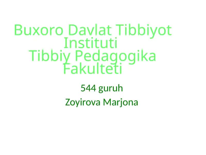 Zoyirova Marjona 1