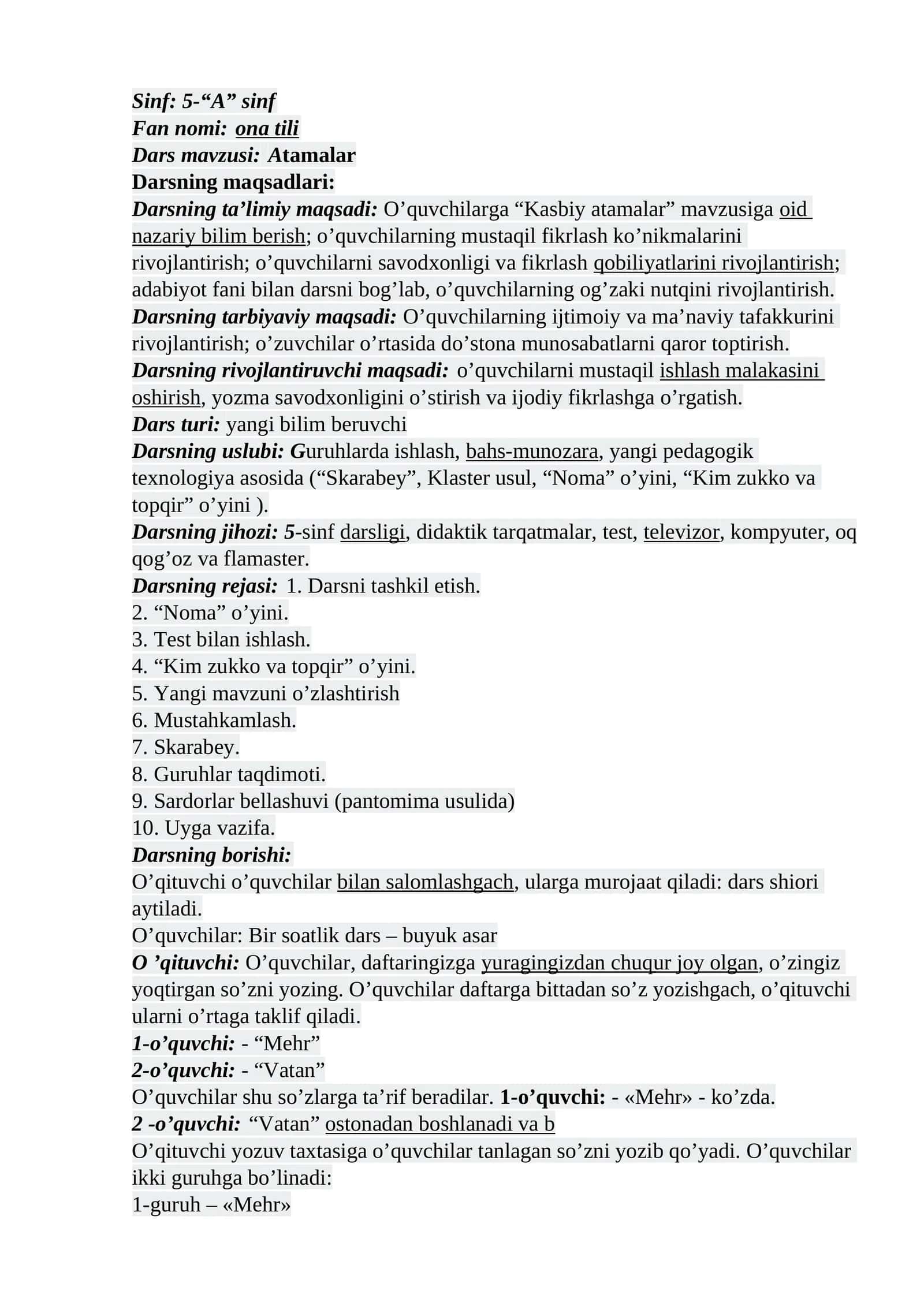 Atamalar 1