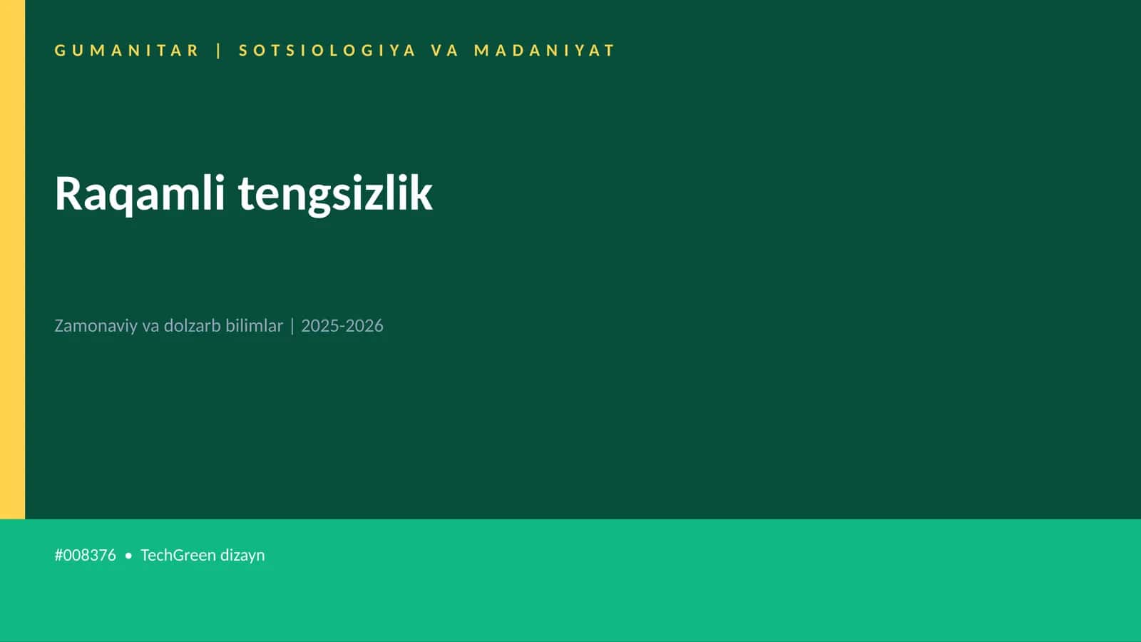 Raqamli tengsizlik 1