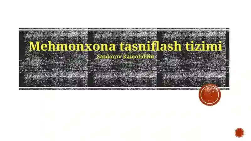 Mehmonxona tasniflash tizimi