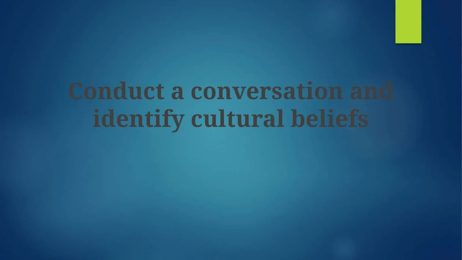 Uncovering Culture Through Conversation 1