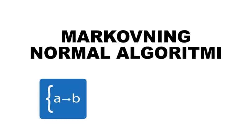 MARKOVNING NORMAL ALGORITMI 1