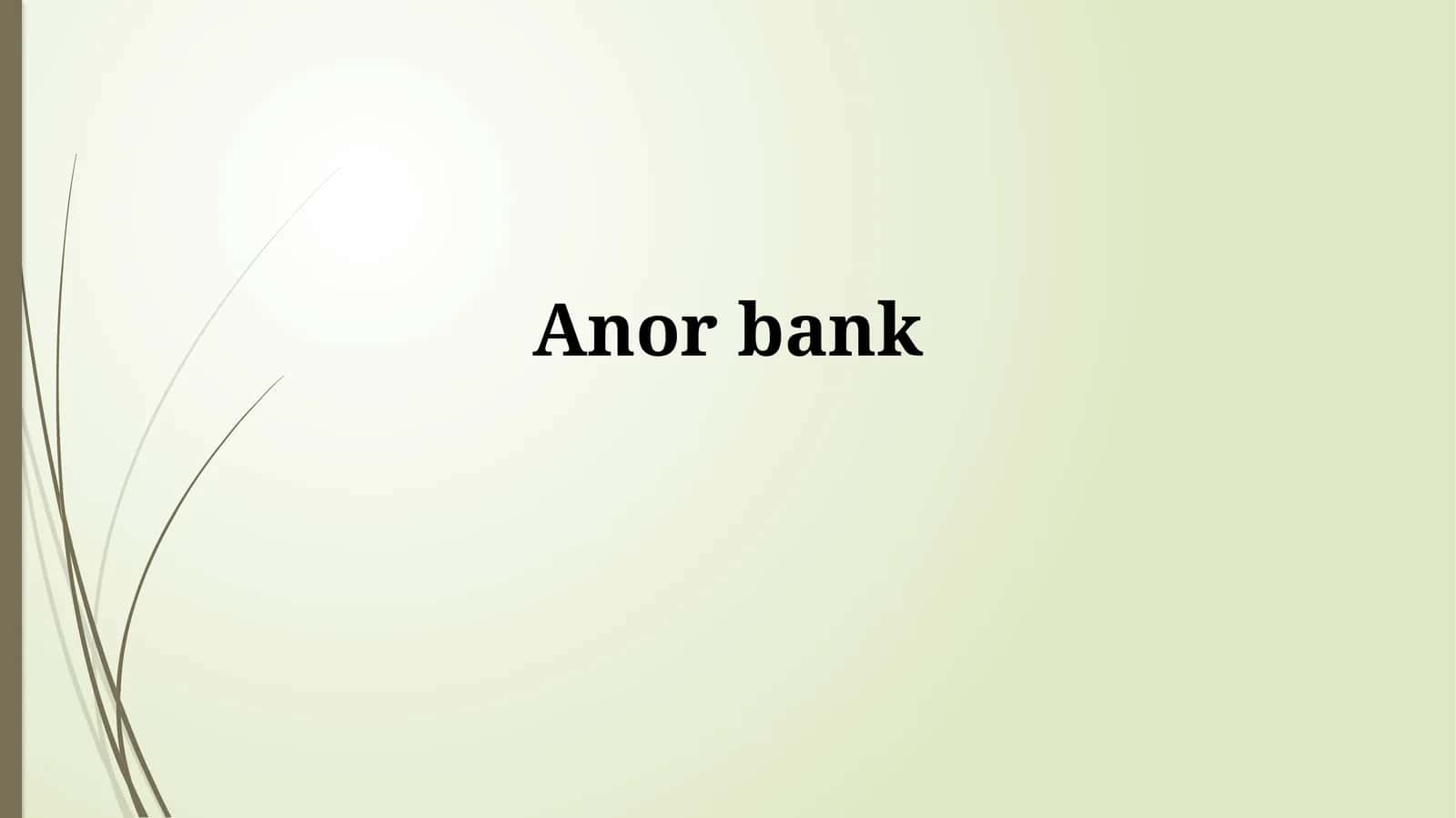 Anor bank 1