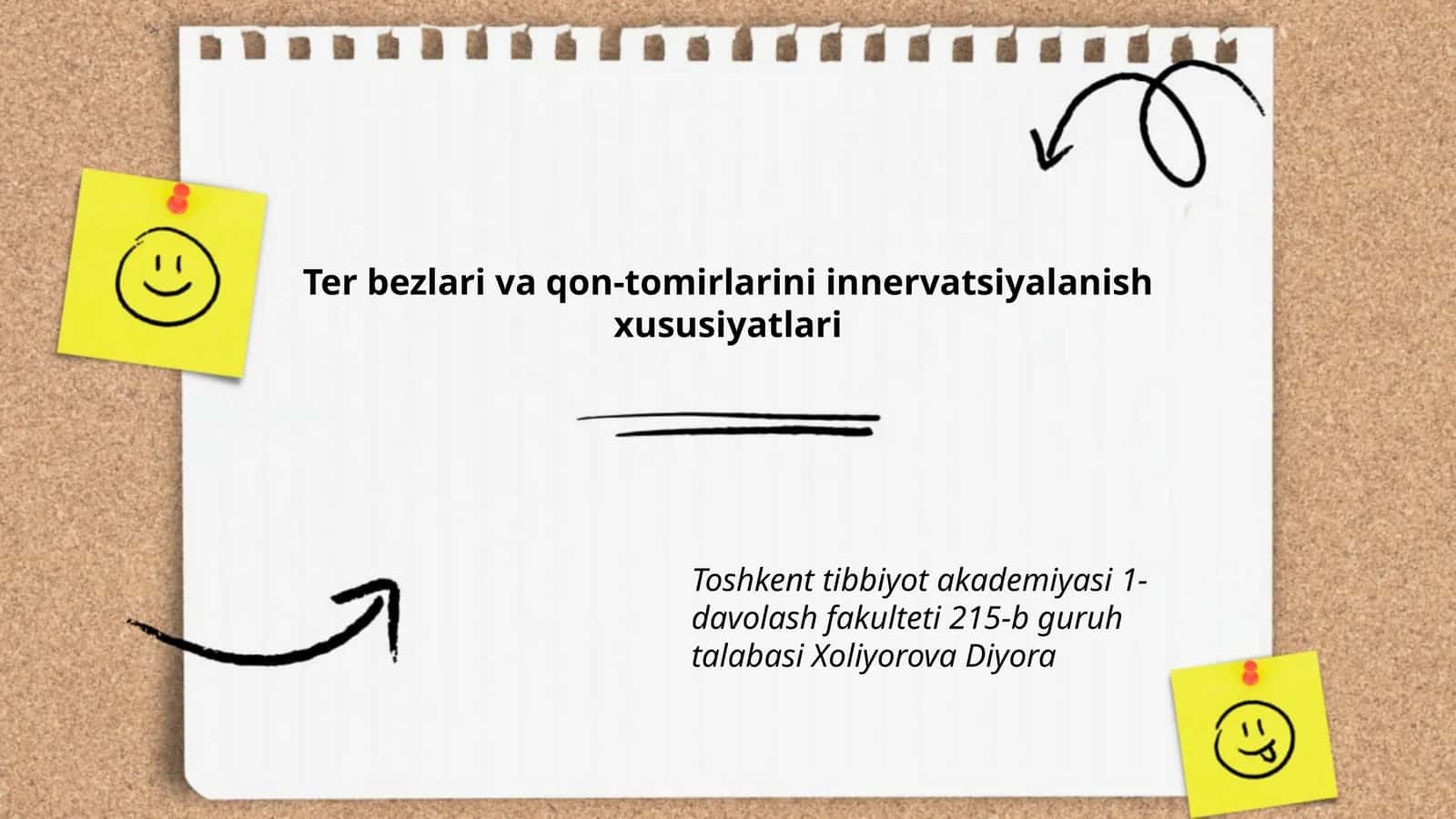 Ter bezlari va qon-tomirlarini innervatsiyalanish xususiyatlari 1