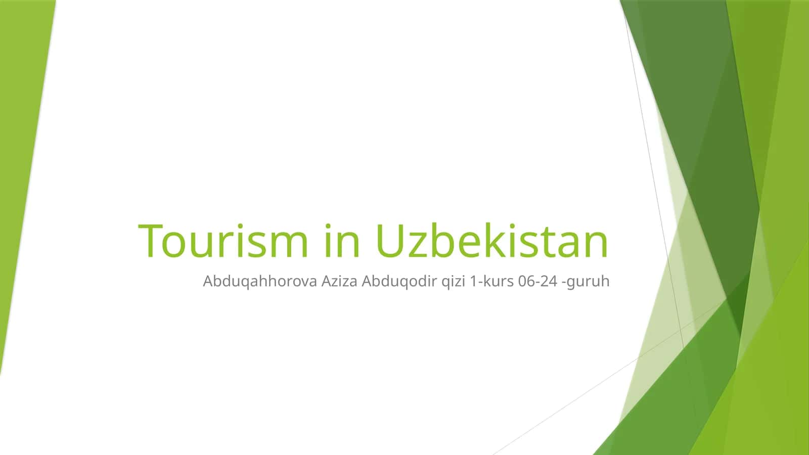 Tourism in Uzbekistan 1