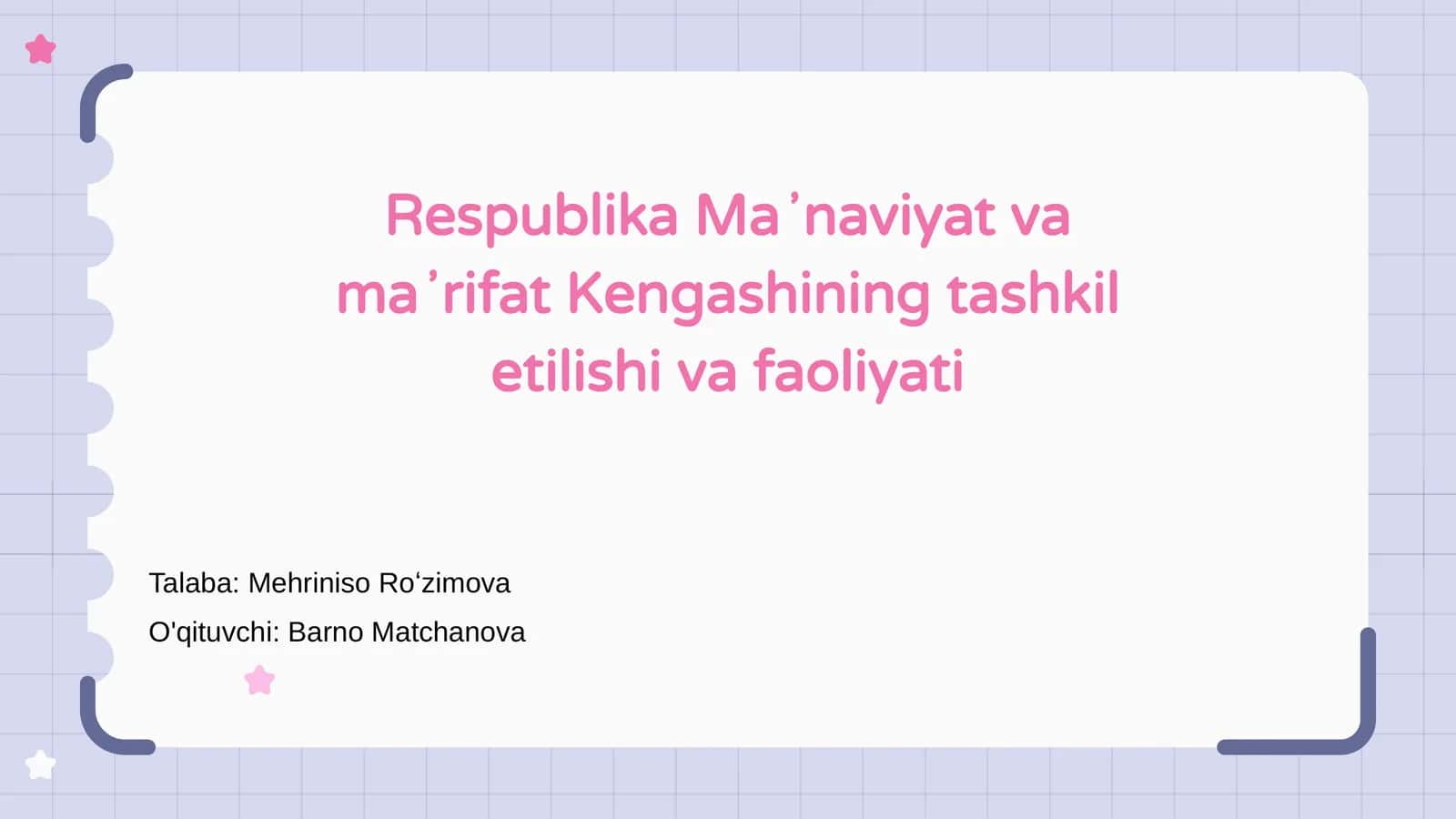 Respublika Maʼnaviyat va maʼrifat Kengashining tashkil etilishi va faoliyati 1