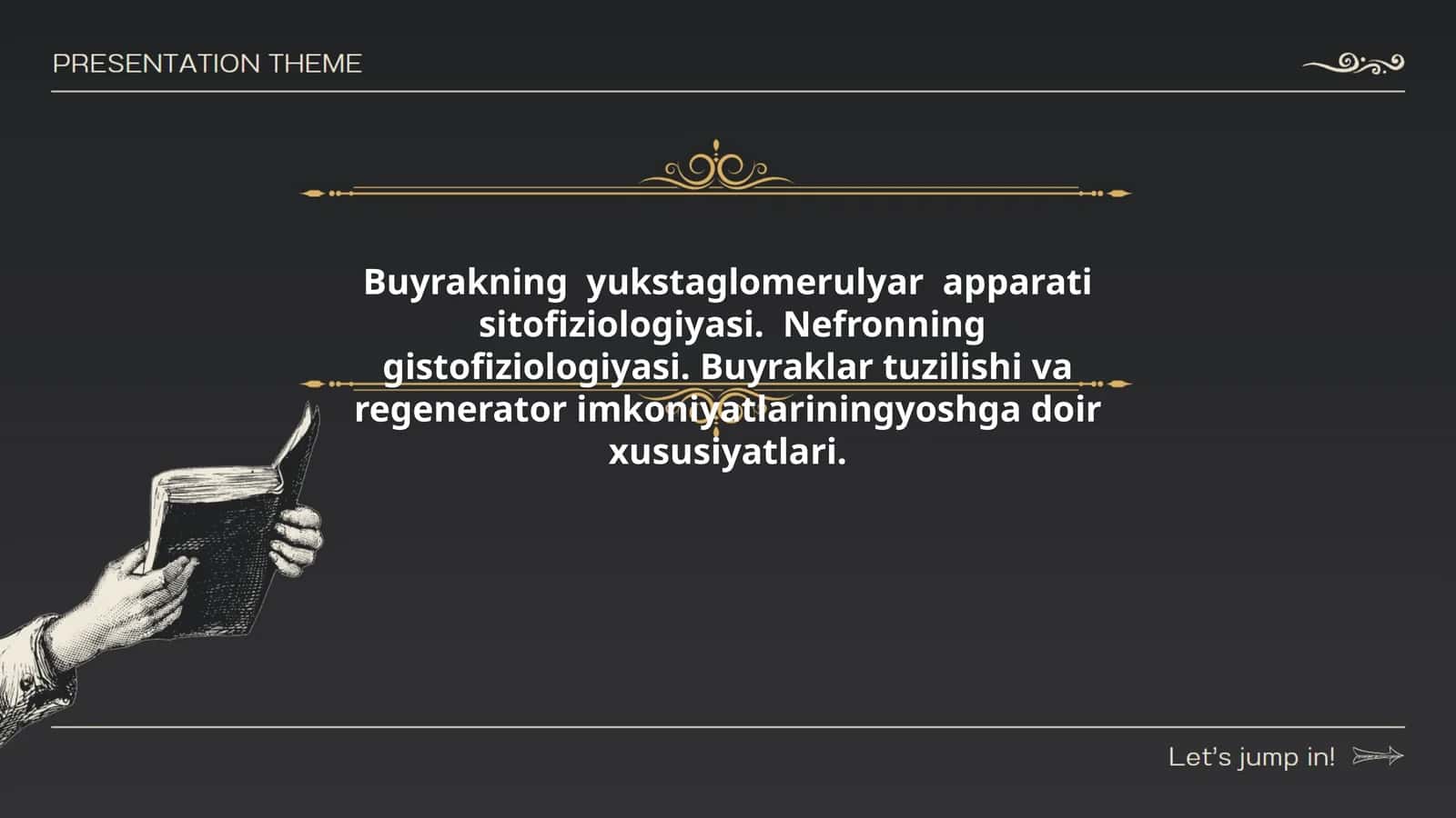 Buyrakning yukstaglomerulyar apparati sitofiziologiyasi. Nefronning gistofiziologiyasi. Buyraklar tuzilishi va regenerator imkoniyatlarining yoshga doir xususiyatlari 1