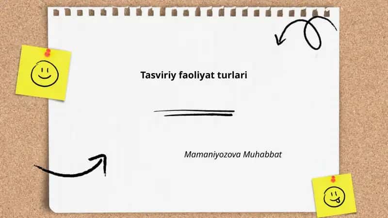Tasviriy faoliyat turlari 1
